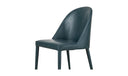Burton Dining Chair Dark Teal Vegan Leather - Set Of Two