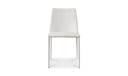 Nora Dining Chair White Vegan Leather - Set Of Two