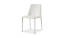 Nora Dining Chair White Vegan Leather - Set Of Two