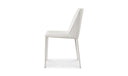Nora Dining Chair White Vegan Leather - Set Of Two