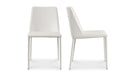 Nora Dining Chair White Vegan Leather - Set Of Two