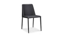 Nora Dining Chair Black Vegan Leather - Set Of Two