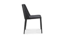 Nora Dining Chair Black Vegan Leather - Set Of Two