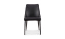 Lula Dining Chair Black Vegan Leather - Set Of Two