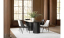Lula Dining Chair Black Vegan Leather - Set Of Two