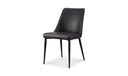 Lula Dining Chair Black Vegan Leather - Set Of Two