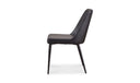 Lula Dining Chair Black Vegan Leather - Set Of Two