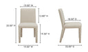 Monte Dining Chair Beige - Set Of Two