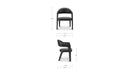 Martens Dining Chair Black Leather