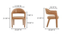 Martens Dining Chair Brown Leather