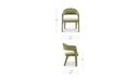 Martens Dining Chair Green Velvet