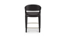 Martens Counter Stool Black Leather