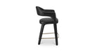 Martens Counter Stool Black Leather