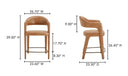 Martens Counter Stool Brown Leather
