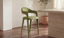 Martens Counter Stool Green Velvet
