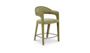 Martens Counter Stool Green Velvet