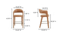 Martens Bar Stool Brown Leather