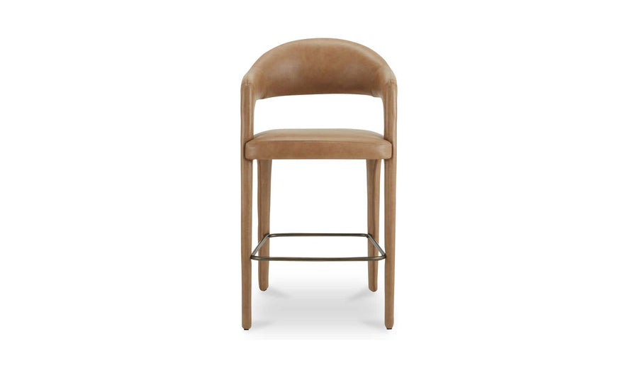 Martens Bar Stool Brown Leather