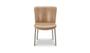 Early Dining Chair Tan Leather-Set Of Two