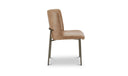 Early Dining Chair Tan Leather-Set Of Two