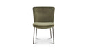 Early Dining Chair Faux Green Mohair-Set Of Two