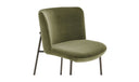 Early Bar Stool Faux Green Mohair