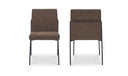 Danny Dining Chair Dark Brown Set of Two