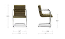 Pedro Dining Chair Green Mohair Set of Two