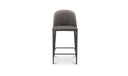 Burton Counter Stool Grey Vegan Leather