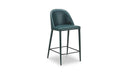Burton Counter Stool Dark Teal Vegan Leather