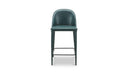 Burton Counter Stool Dark Teal Vegan Leather