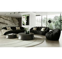Yolonda - Modern Black Fabric Bed