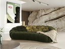 Yolonda - Modern Curved Green Fabric Sofa Set