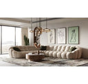 Yolonda - Modern Beige Fabric Bed