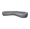 Yolonda - Dark Teal Fabric Sectional Sofa