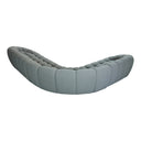 Yolonda - Modern Light Grey Curved Sectional Sofa