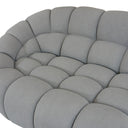 Yolonda - Modern Light Grey Curved Sectional Sofa