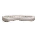 Yolonda - Modern Beige Curved Sectional Sofa
