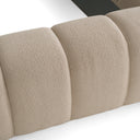yolonda - modern beige fabric bed