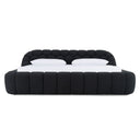 Yolonda - Modern Black Fabric Bed