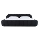 Yolonda - Modern Black Fabric Bed