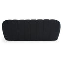 yolonda - modern black fabric bed