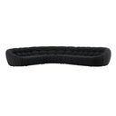 Yolonda - Black Fabric Sectional Sofa