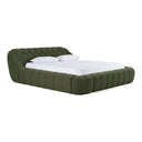 yolonda - modern green fabric bed