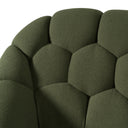 yolonda - modern green fabric bed