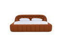 Yolonda - Modern Orange Fabric Bed