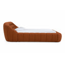 Yolonda - Modern Orange Fabric Bed