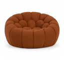 Yolonda - Modern Orange Fabric Bed