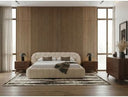 Yolonda - Modern Beige Fabric Bed