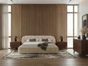Yolonda - Modern Beige Fabric Bed